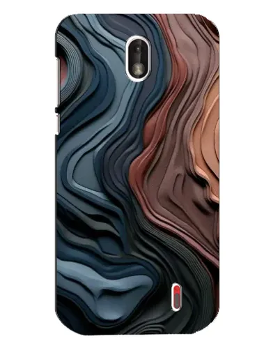 Чохол для Nokia 1 з картинкою «Кольорові хвилі каньйону» Чохол для Nokia 1 з картинкою «Кольорові хвилі каньйону»