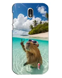 Чохол для Nokia 1 з картинкою «Капібара на морі» Чохол для Nokia 1 з картинкою «Капібара на морі»