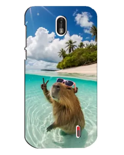Чохол для Nokia 1 з картинкою «Капібара на морі» Чохол для Nokia 1 з картинкою «Капібара на морі»