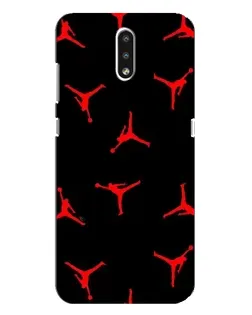 Чохол для Nokia 2.3 з картинкою «Jordan Red Pattern»