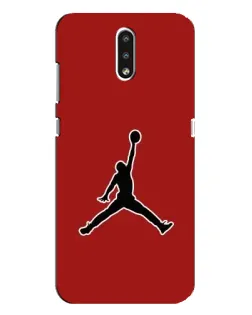 Чехол для Nokia 2.3 с картинкой «Jordan Red Back»