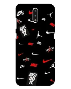 Чехол для Nokia 2.3 с картинкой «Nike Mix Pattern»