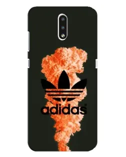 Чохол для Nokia 2.3 з картинкою «Помаранчевий дим Adidas»