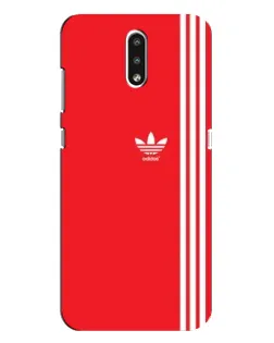 Чохол для Nokia 2.3 з картинкою «Червоний мінімалізм Adidas»