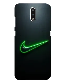Чехол для Nokia 2.3 с картинкой «Неоновый контур Nike» Чехол для Nokia 2.3 с картинкой «Неоновый контур Nike»