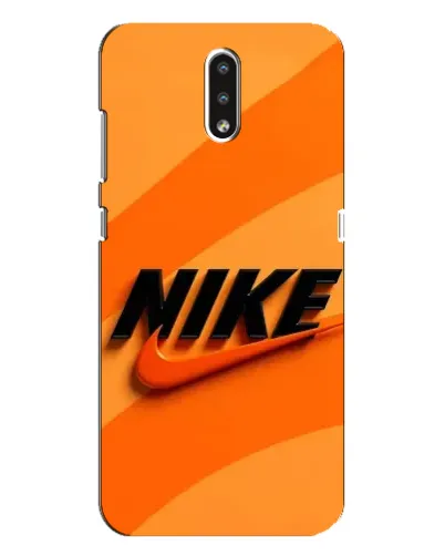 Чехол для Nokia 2.3 с картинкой «Оранжевый драйв Nike»