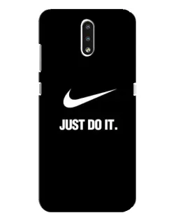 Чехол для Nokia 2.3 с картинкой «Классический принт Nike» Чехол для Nokia 2.3 с картинкой «Классический принт Nike»