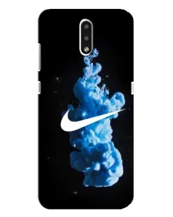 Чехол для Nokia 2.3 с картинкой «Nike и синий дым» Чехол для Nokia 2.3 с картинкой «Nike и синий дым»