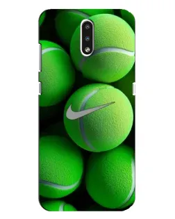 Чехол для Nokia 2.3 с картинкой «Теннисные мячи Найк» Чехол для Nokia 2.3 с картинкой «Теннисные мячи Найк»
