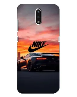 Чехол для Nokia 2.3 с картинкой «Nike и суперкар» Чехол для Nokia 2.3 с картинкой «Nike и суперкар»