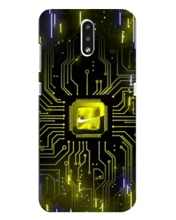 Чехол для Nokia 2.3 с картинкой «Nike — золотая искра» Чехол для Nokia 2.3 с картинкой «Nike — золотая искра»