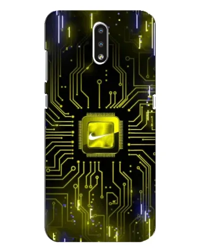 Чехол для Nokia 2.3 с картинкой «Nike — золотая искра»