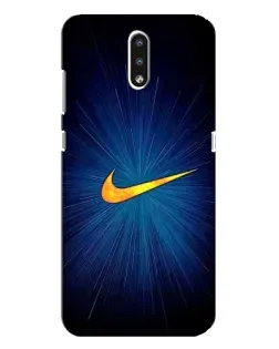 Чехол для Nokia 2.3 с картинкой «Синий пульс Nike» Чехол для Nokia 2.3 с картинкой «Синий пульс Nike»