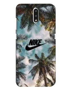 Чехол для Nokia 2.3 с картинкой «Тропический принт Nike» Чехол для Nokia 2.3 с картинкой «Тропический принт Nike»