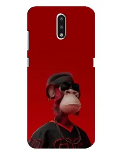 Чохол для Nokia 2.3 з картинкою «Bored Ape в червоному»