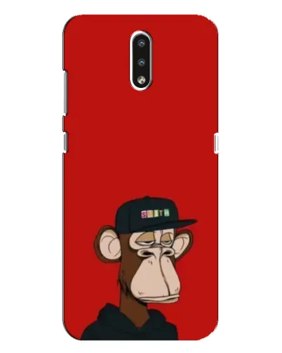 Чехол для Nokia 2.3 с картинкой «Bored Ape — красный фон»