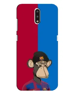 Чохол для Nokia 2.3 з картинкою «Bored Ape — фанат Барси»