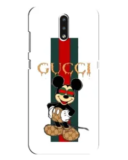 Чохол для Nokia 2.3 з картинкою «Міккі Маус Gucci — смуги»
