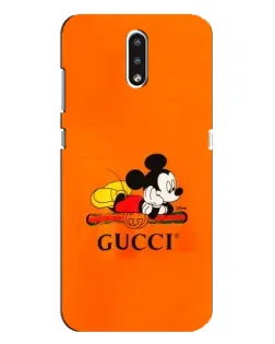 Чохол для Nokia 2.3 з картинкою «Міккі Маус Gucci — помаранч»