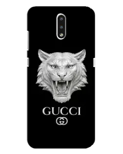 Чохол для Nokia 2.3 з картинкою «Gucci — срібний лев»