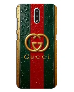 Чохол для Nokia 2.3 з картинкою «Gucci — фірмова смуга та золото»