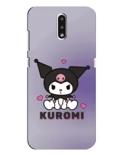 Чехол для Nokia 2.3 с картинкой «Kuromi — фиолетовый арт»