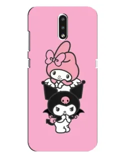 Чехол для Nokia 2.3 с картинкой «My Melody и Kuromi»