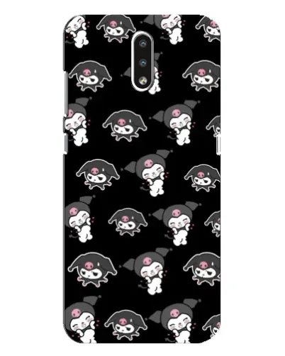Чехол для Nokia 2.3 с картинкой «Черный паттерн Kuromi» Чехол для Nokia 2.3 с картинкой «Черный паттерн Kuromi»