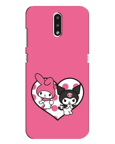 Чехол для Nokia 2.3 с картинкой «Kuromi и My Melody» Чехол для Nokia 2.3 с картинкой «Kuromi и My Melody»