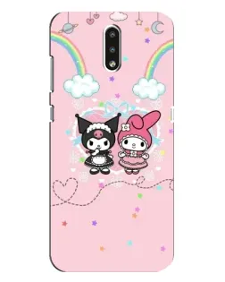 Чехол для Nokia 2.3 с картинкой «My Melody и Kuromi»