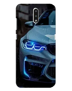 Чохол для Nokia 2.3 з картинкою «Погляд BMW з синіми фарами»