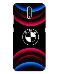 Чохол для Nokia 2.3 з картинкою «Логотип BMW та неонові дуги»