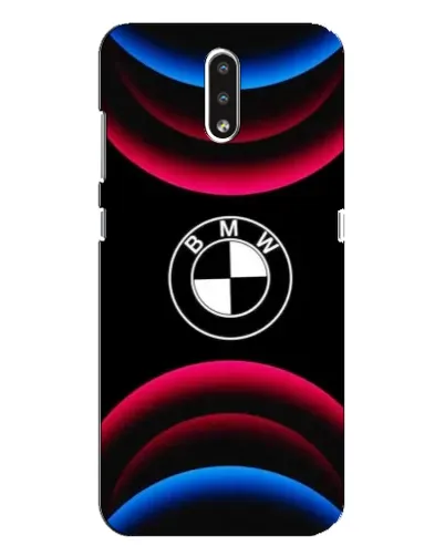 Чохол для Nokia 2.3 з картинкою «Логотип BMW та неонові дуги»