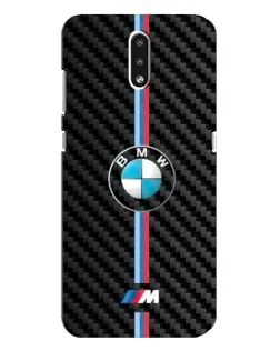 Чохол для Nokia 2.3 з картинкою «Емблема BMW та карбон»