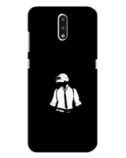 Чохол для Nokia 2.3 з картинкою «PUBG — білий шолом» Чохол для Nokia 2.3 з картинкою «PUBG — білий шолом»