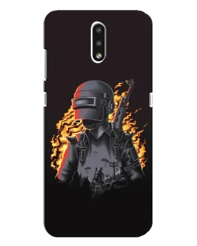 Чохол для Nokia 2.3 з картинкою «PUBG — вогняний силует»
