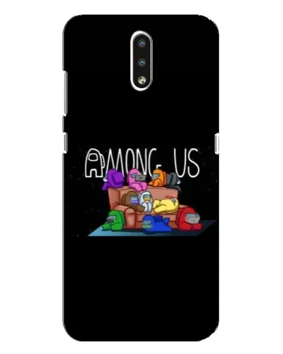 Чехол для Nokia 2.3 с картинкой «Логотип Among Us» Чехол для Nokia 2.3 с картинкой «Логотип Among Us»