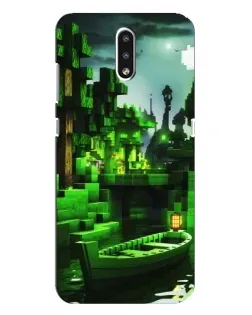 Чехол для Nokia 2.3 с картинкой «Minecraft лесной пейзаж»