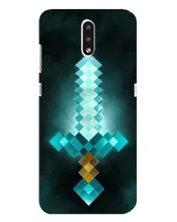 Чехол для Nokia 2.3 с картинкой «Алмазный меч неон»