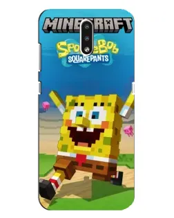 Чохол для Nokia 2.3 з картинкою «Губка Боб Minecraft»