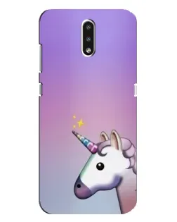 Чехол для Nokia 2.3 с картинкой «Единорог градиент»