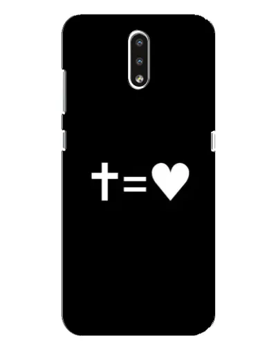 Чохол для Nokia 2.3 з картинкою «Хрест та Серце»