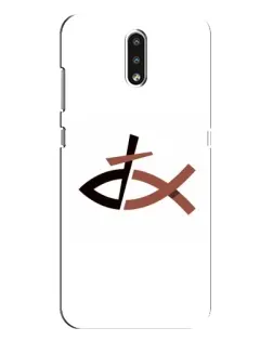 Чохол для Nokia 2.3 з картинкою «Риба та хрест»