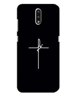 Чехол для Nokia 2.3 с картинкой «Тонкий крест»