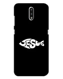 Чехол для Nokia 2.3 с картинкой «Рыба Jesus»