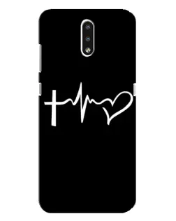 Чехол для Nokia 2.3 с картинкой «Пульс веры»