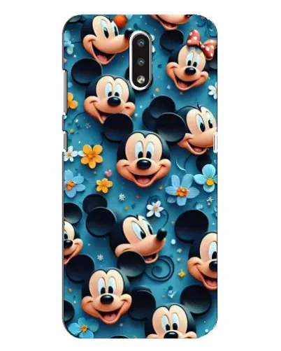 Чехол для Nokia 2.3 с картинкой «Паттерн Микки и Минни»