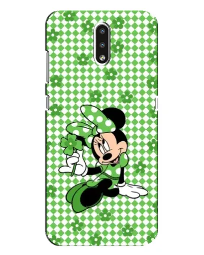 Чехол для Nokia 2.3 с картинкой «Mickey в клетку»