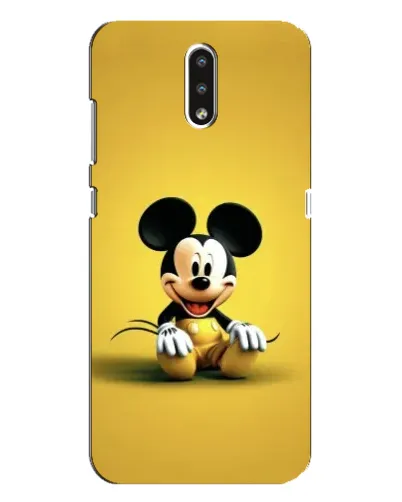 Чехол для Nokia 2.3 с картинкой «Микки на желтом»