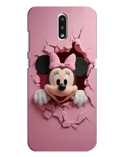 Чехол для Nokia 2.3 с картинкой «Минни сквозь стену»
